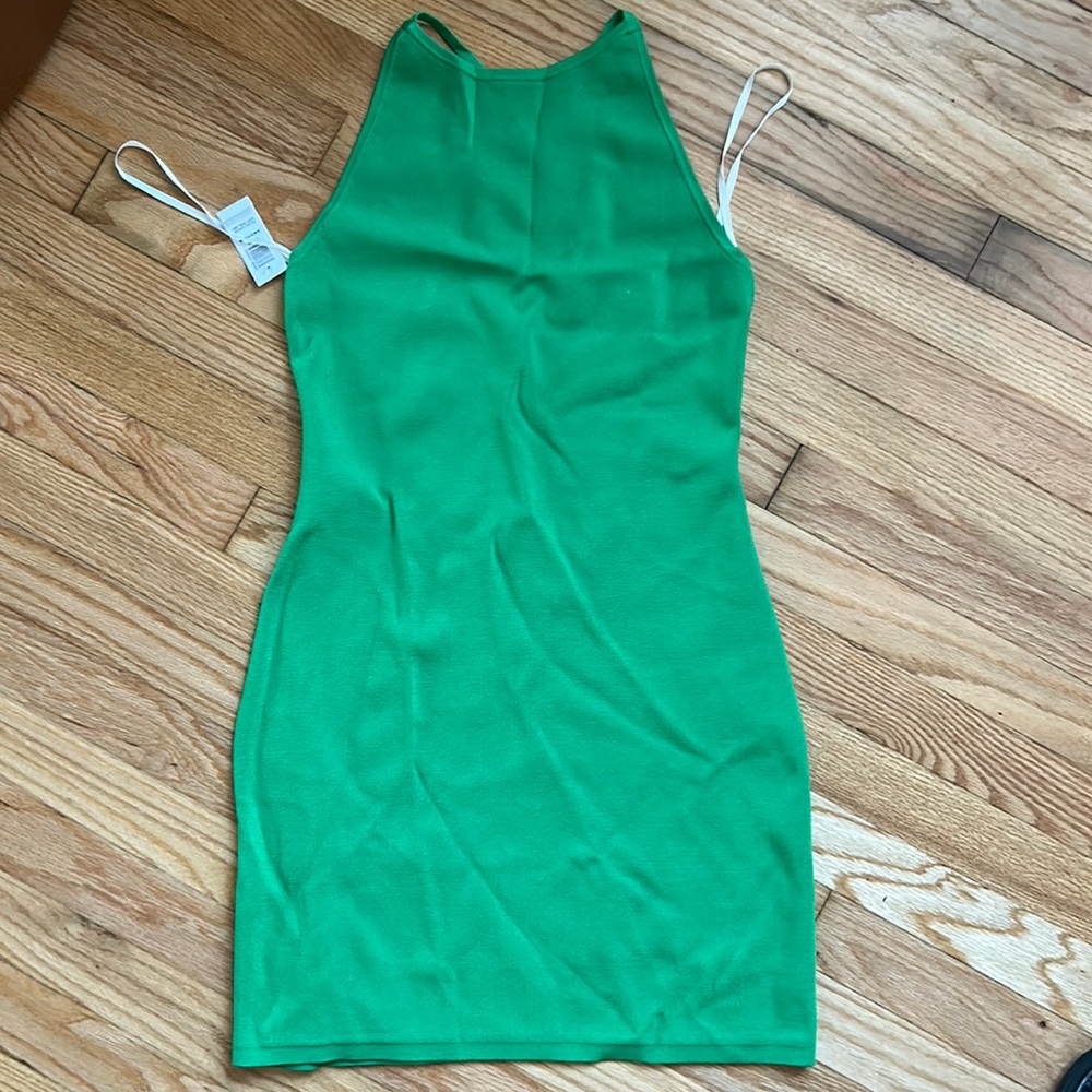 NWT Babaton Aritzia Knit Halter Dress